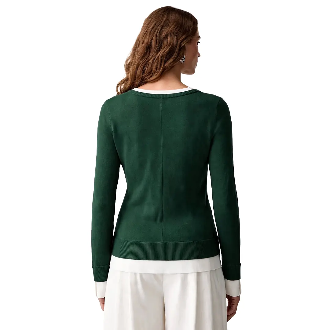 Maglia Donna - D3022 Lux Green Bianco Lana - XS