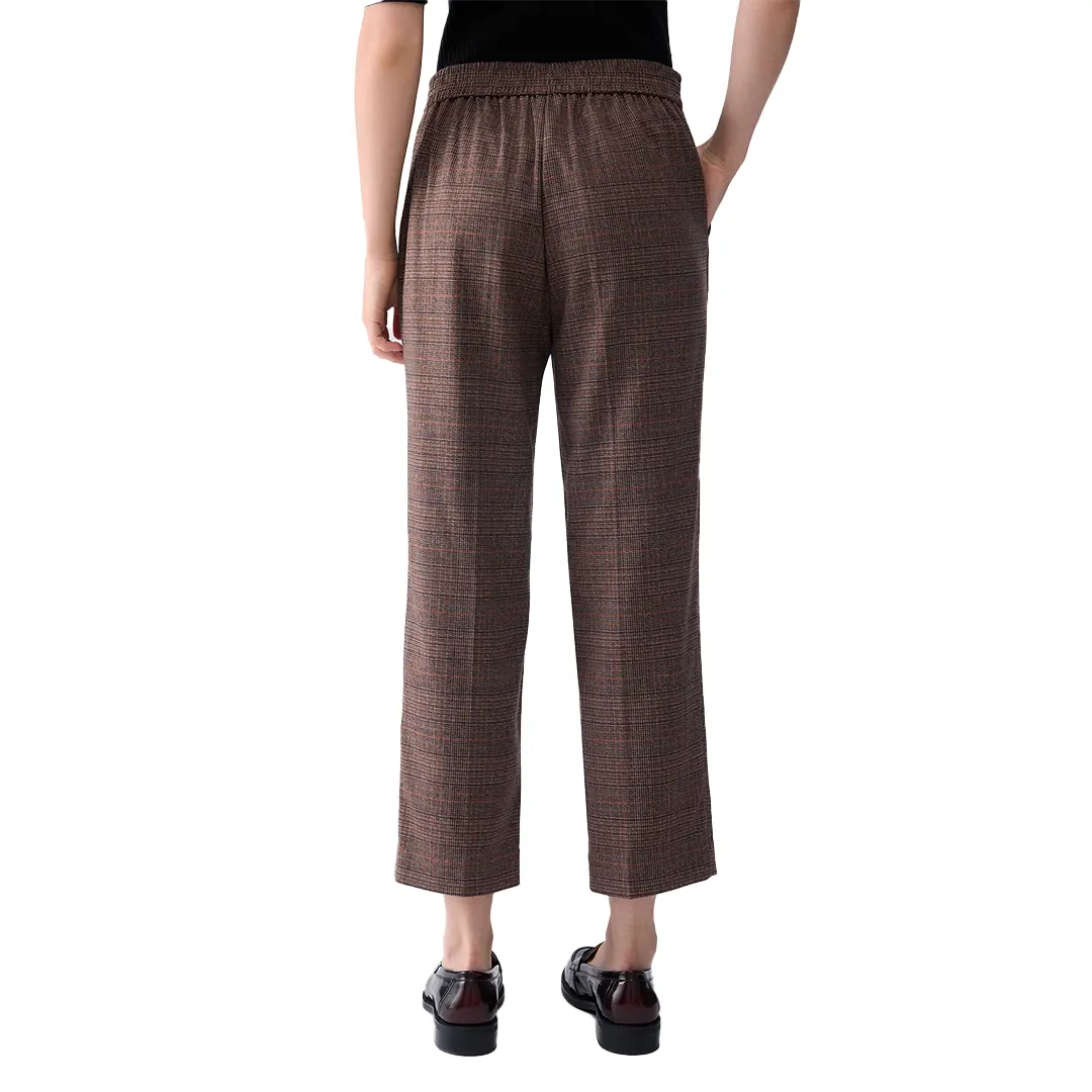 Pantalone Donna - Classic Tartan Marrone L9175 - 40