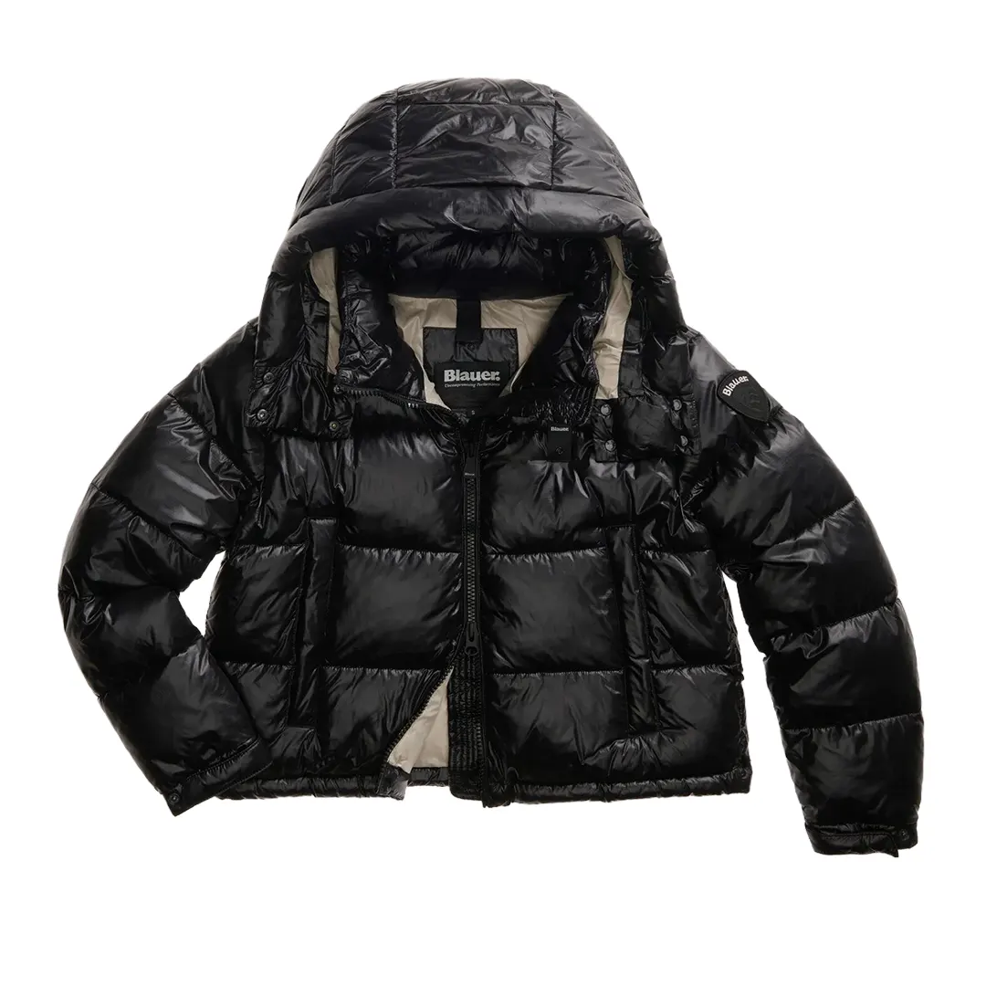 Piumino Cappuccio Gloria Donna - Nero - XS