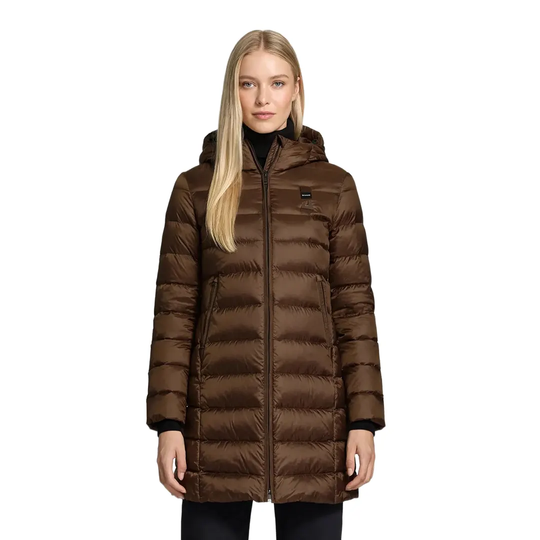 Piumino Cappuccio Lungo Agnes Donna - Marrone 30BEI - XS