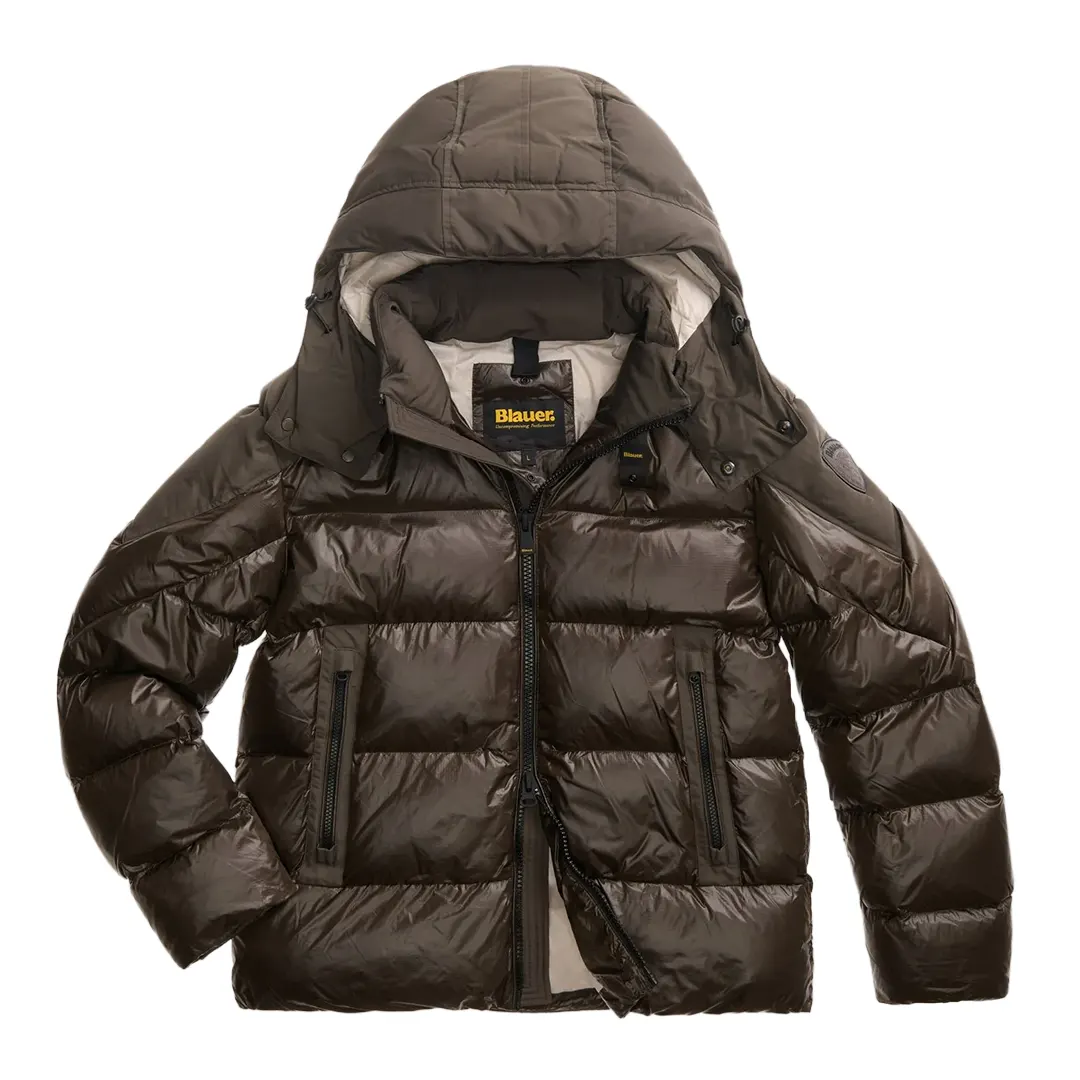 Piumino Cappuccio Kiernan - Marrone Scuro - S