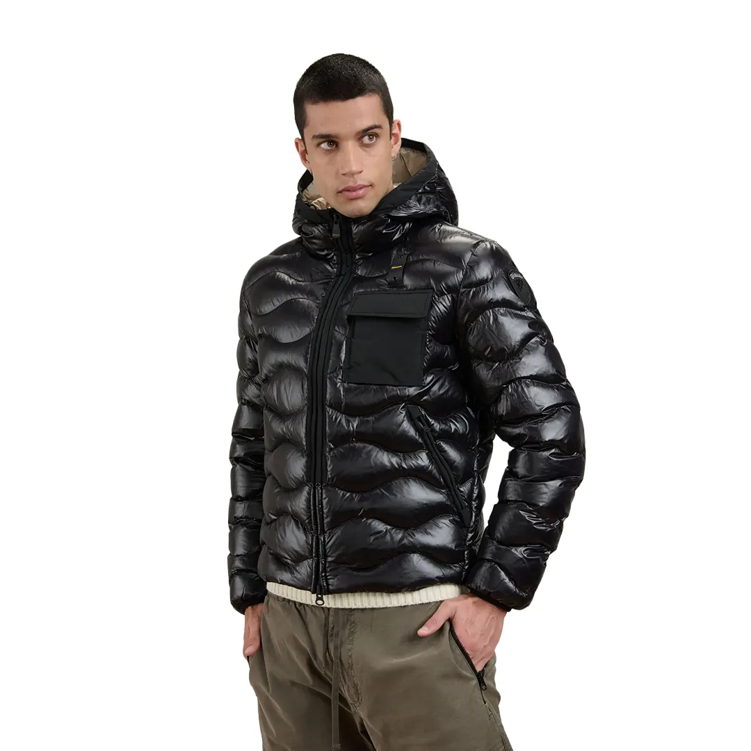 Piumino Cappuccio - Nero - M