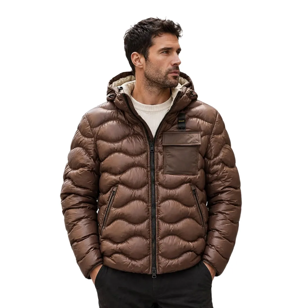 Piumino Cappuccio - Marrone Scuro - S