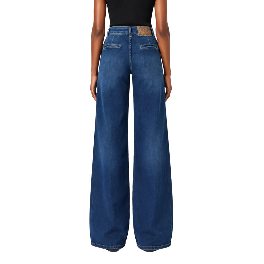 Jeans Palazzo Donna - Denim - 24/38