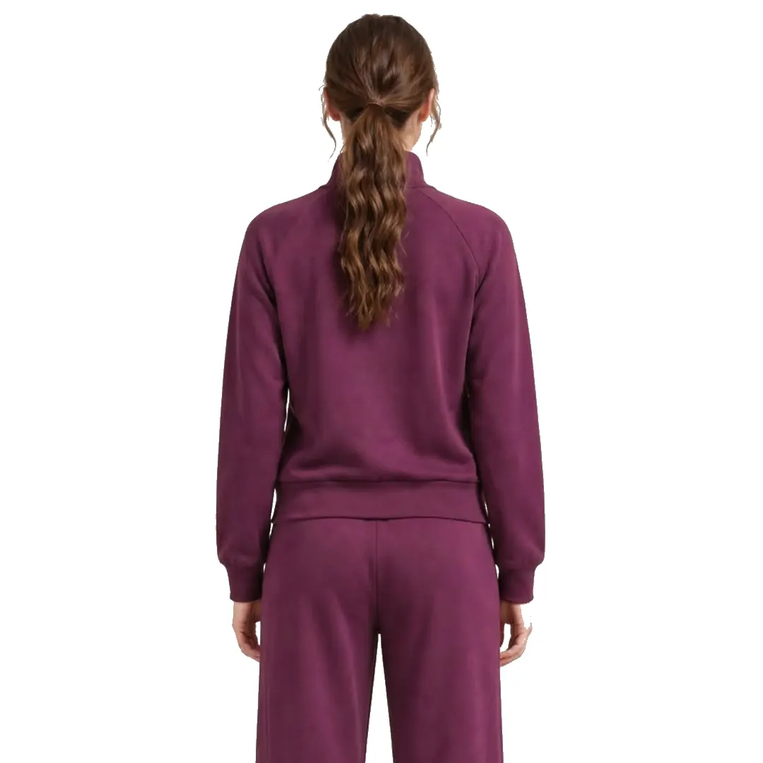 Felpa Zip Donna - 91718 Red Aubergine - XS