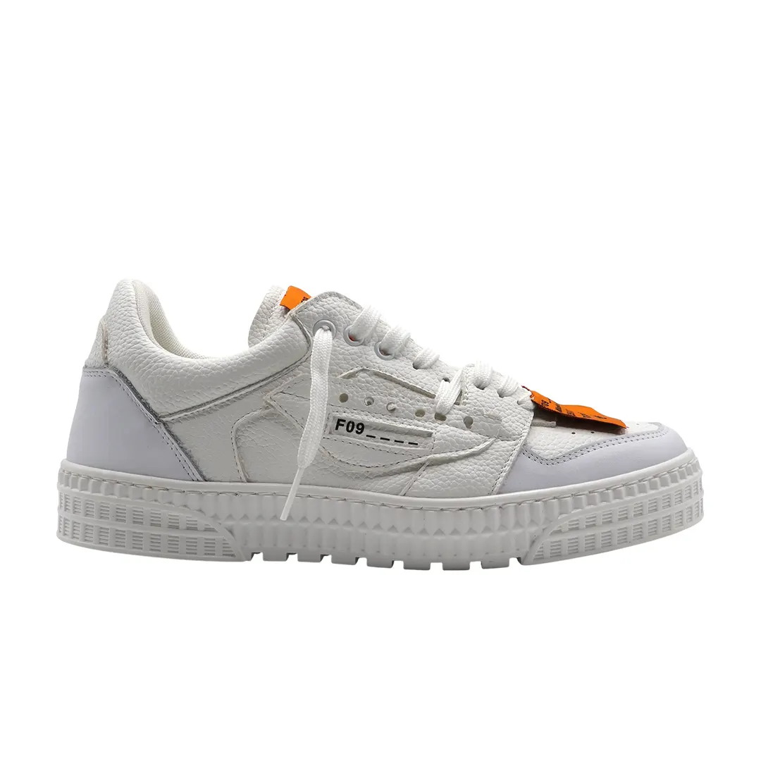 Scarpe Basse - Bianco Arancio - 40