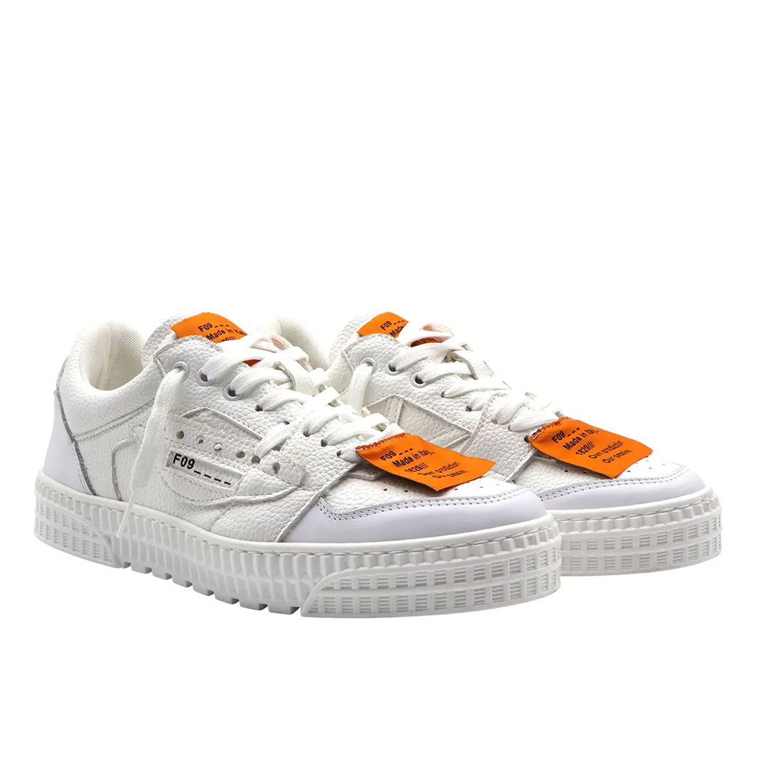 Scarpe Basse - Bianco Arancio - 40