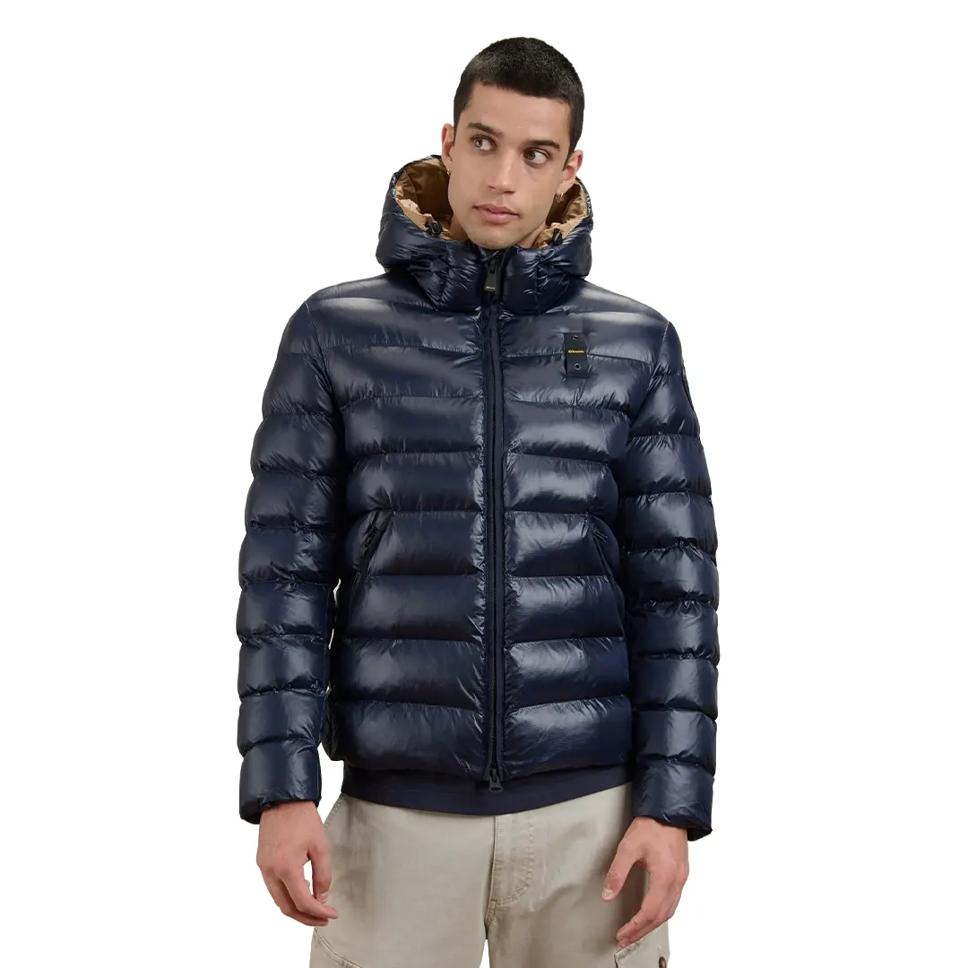 Piumino Cappuccio Adams - Blu - S