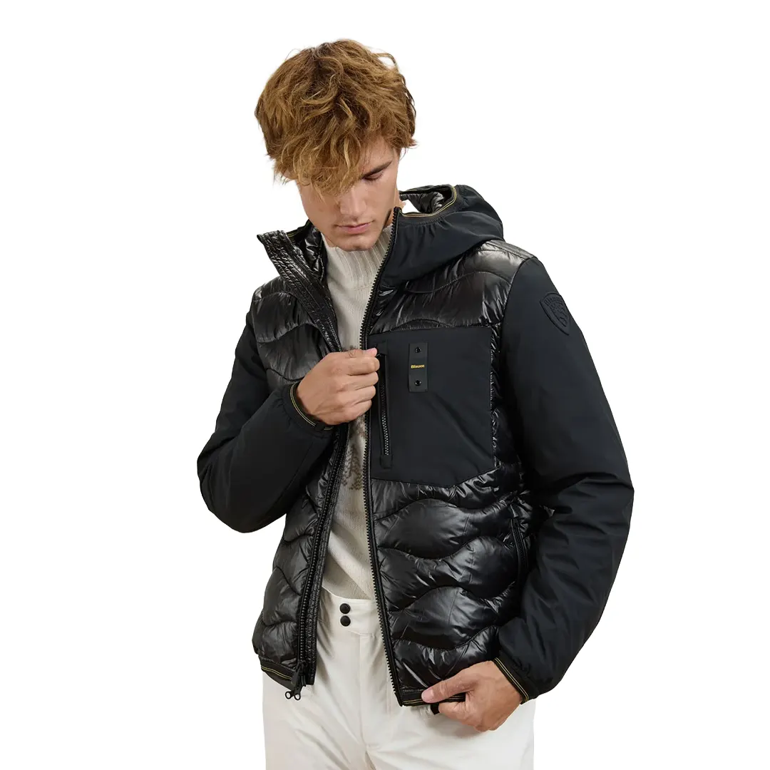 Piumino Maniche Neoprene Albert - Nero - S