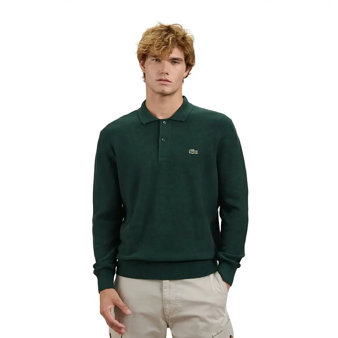 Polo Manica Lunga - Verde YZP - 3/S