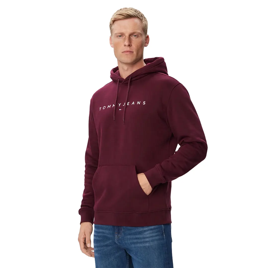 Felpa Cappuccio Felpata - Bordeaux Calypso - S