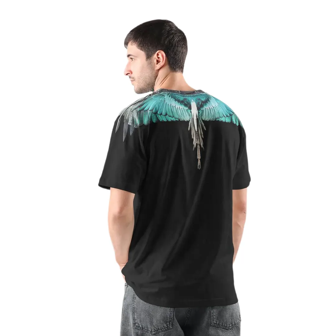 T-Shirt - Nero Verde Acqua - XS