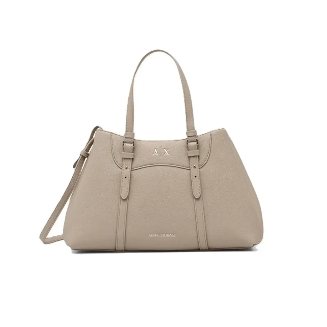 Borsa Shopper - Beige Script