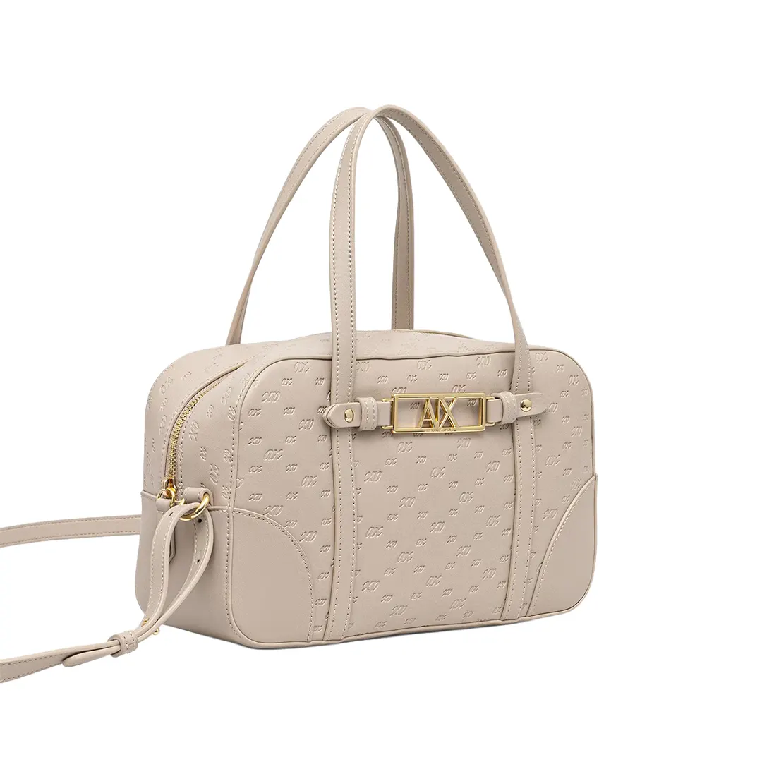 Borsa A Mano - Beige Script