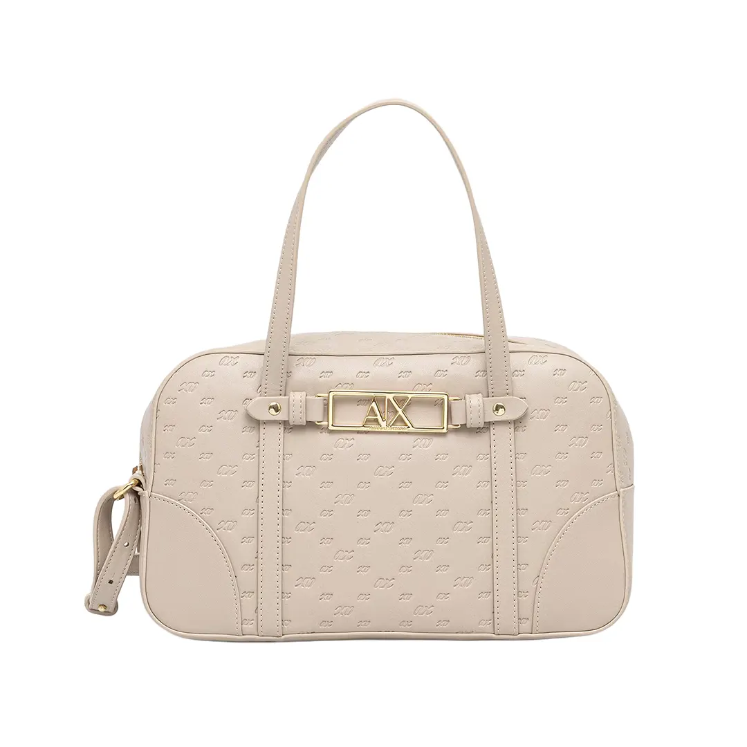 Borsa A Mano - Beige Script