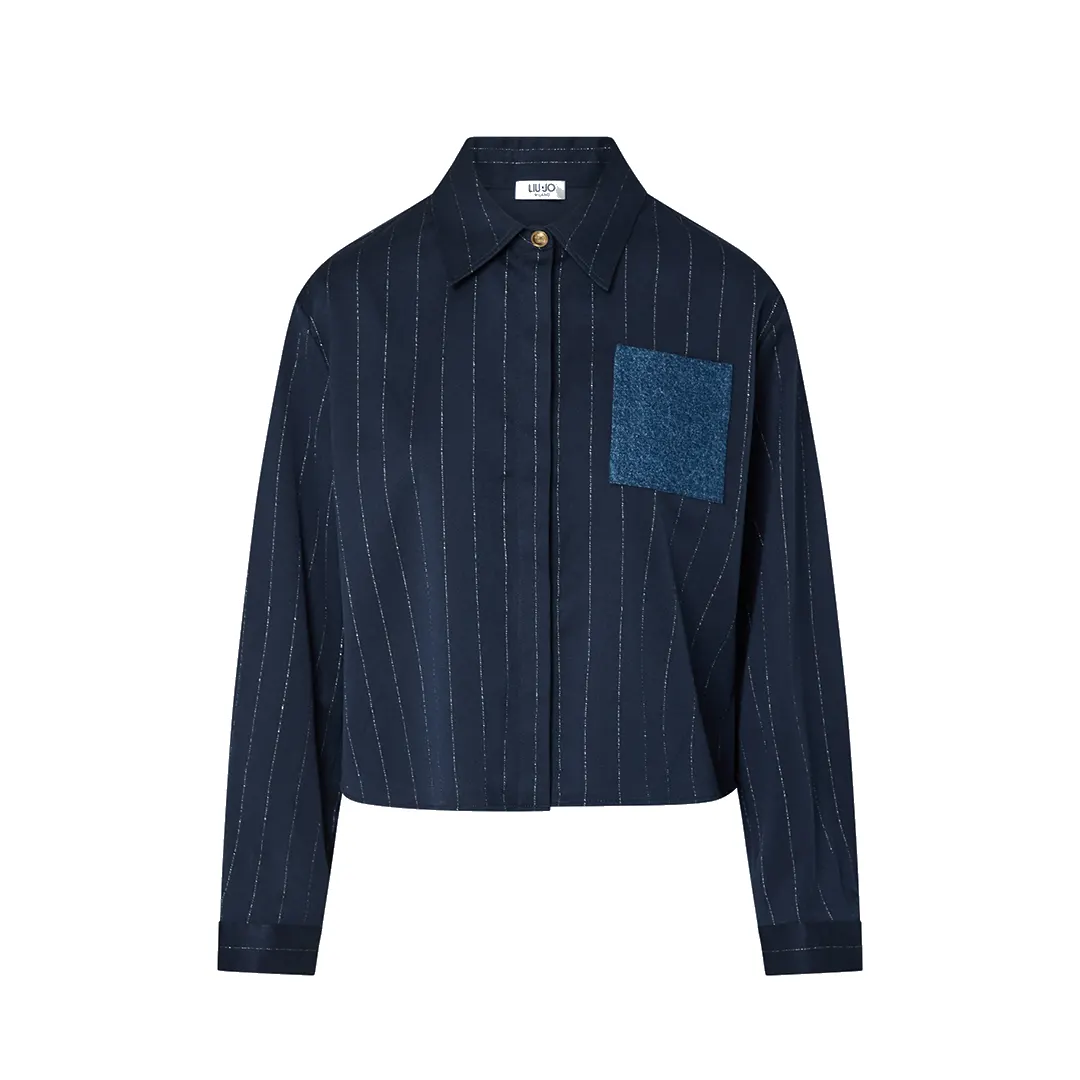 Camicia Donna - Navy Argento - 38