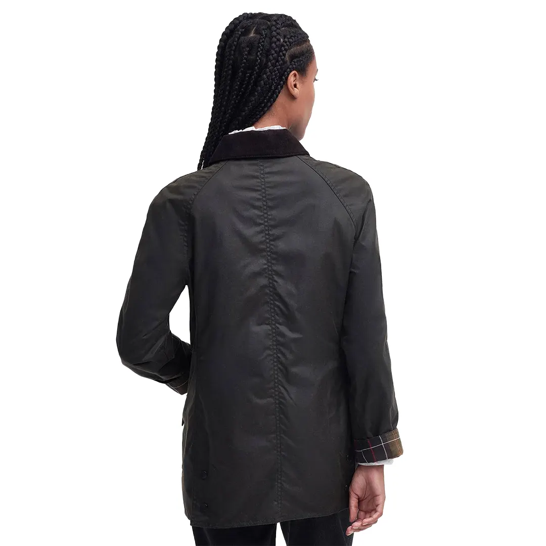 Giacca Cerata Classica Donna - Oliva - 12/M