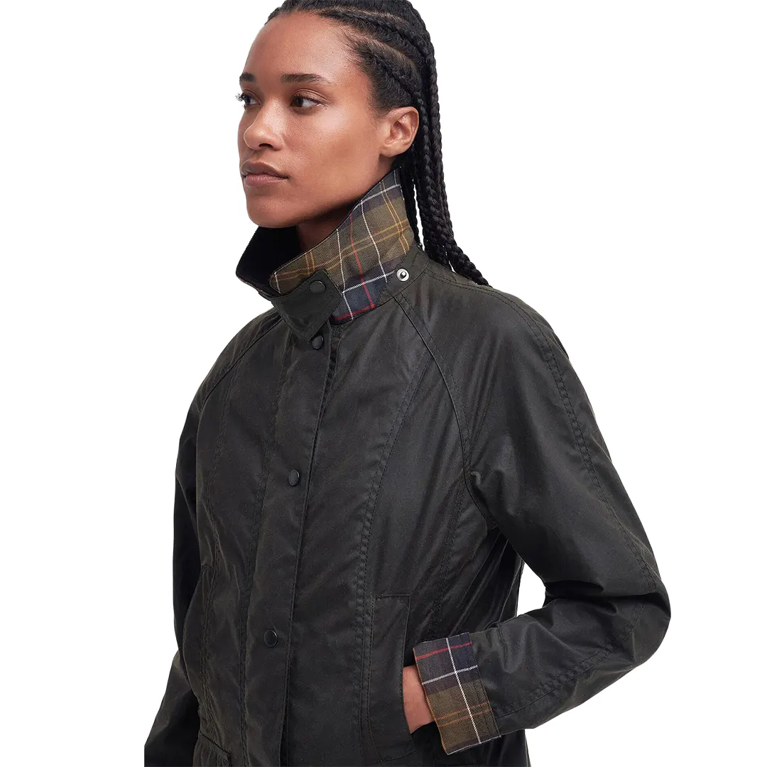 Giacca Cerata Classica Donna - Oliva - 12/M