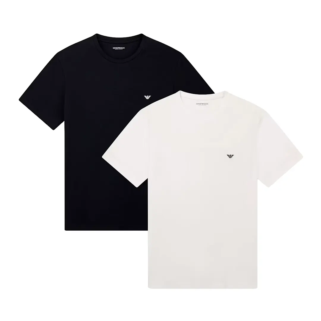 Set 2 T-Shirt - Bianco Nero - S