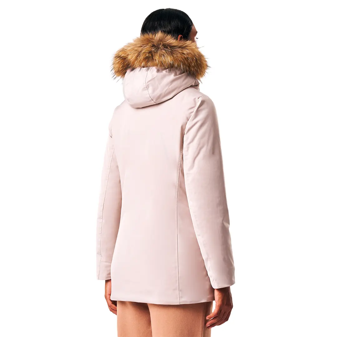Giubbino Parka Cappuccio Donna - Beige Chiaro - 42