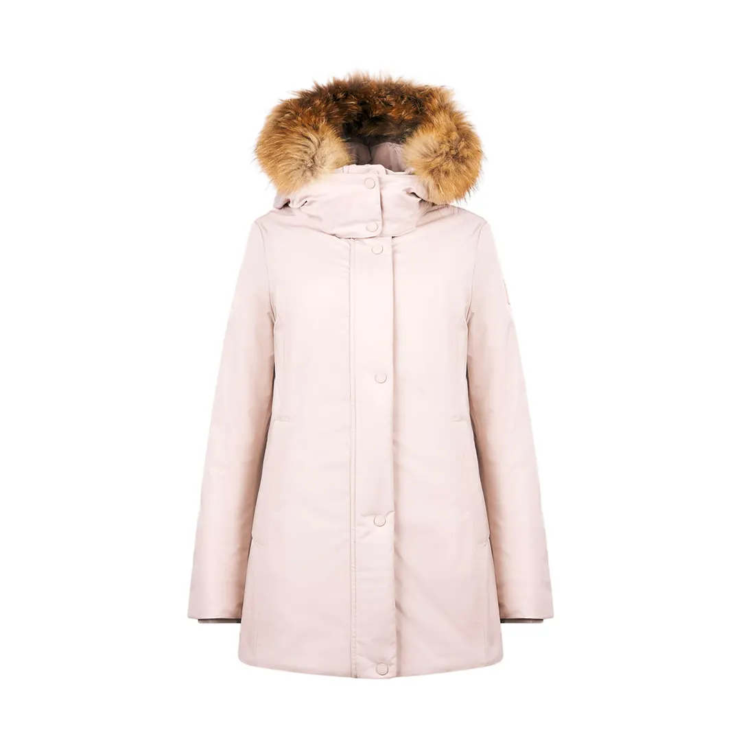 Giubbino Parka Cappuccio Donna - Beige Chiaro - 42