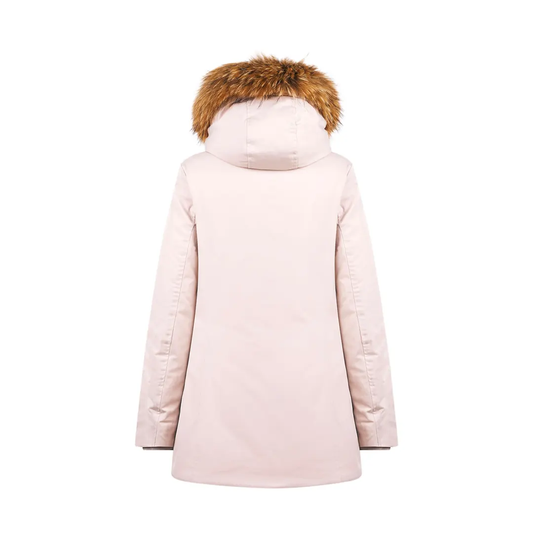 Giubbino Parka Cappuccio Donna - Beige Chiaro - 42